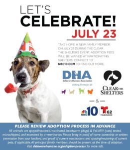 Clear the Shelters! - Delaware Humane Association @ Delaware Humane Association | Wilmington | Delaware | United States